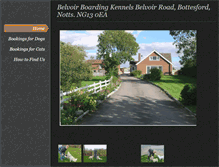 Tablet Screenshot of belvoirboardingkennels.com